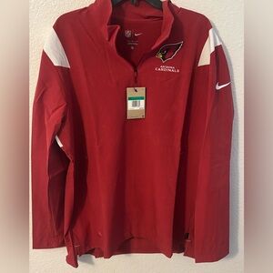 Arizona Cardinals Nike Sideline Coaches Chevron Lockup Quarter-Zip Men’s XL